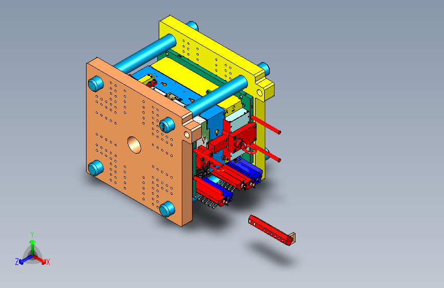 汽车仪表台左右装饰盖板塑胶模具