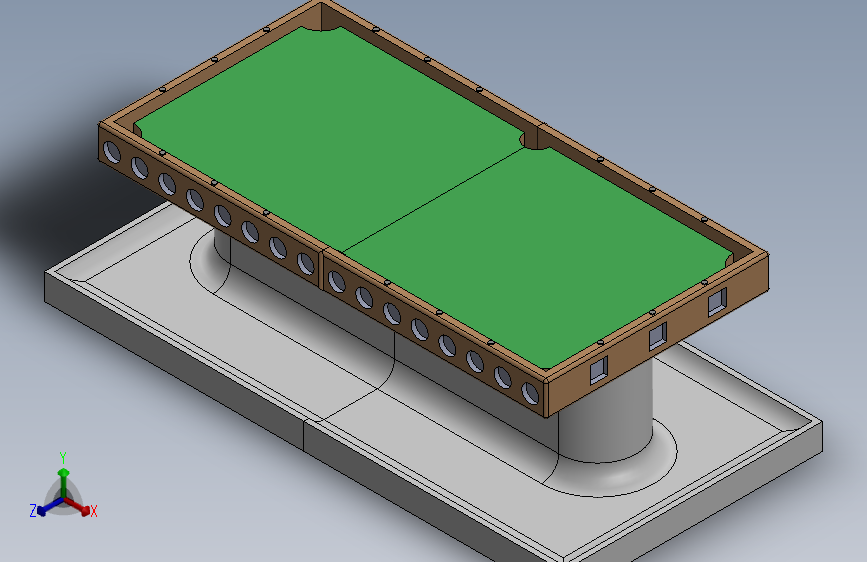 台球桌造型笔筒