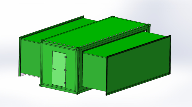 双侧抽拉式扩展方舱模型1197763