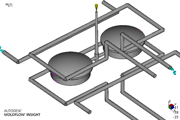 端盖注塑成型工艺及模具设计-含模流==1645654=300