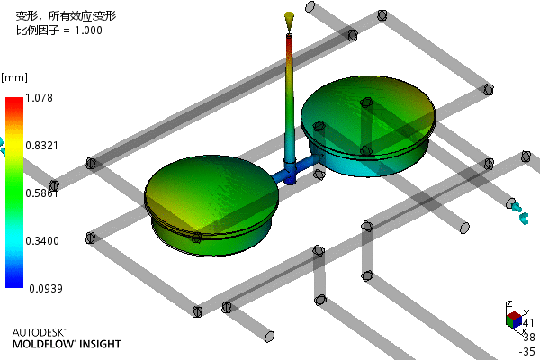 端盖注塑成型工艺及模具设计-含模流==1645654=300