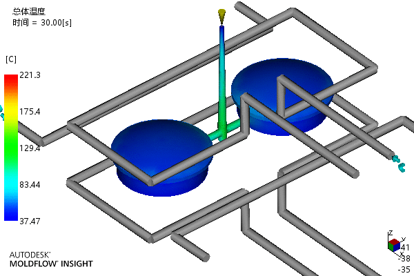 端盖注塑成型工艺及模具设计-含模流==1645654=300