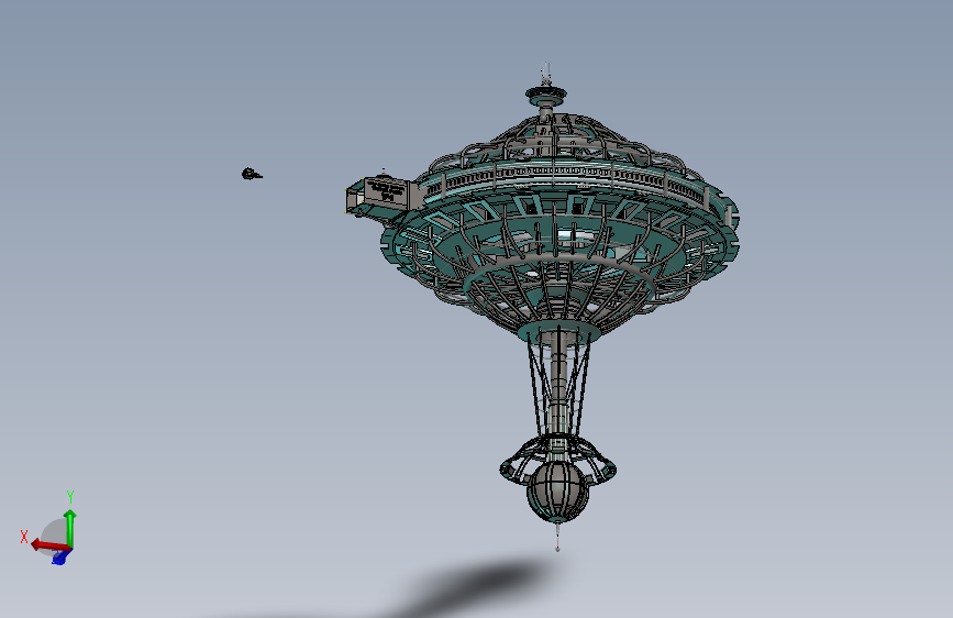 卫星、空间站(8)_SOLIDWORKS 2024_模型图纸下载 – 懒石网