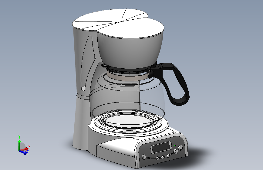 咖啡机(27)_SOLIDWORKS 2024_模型图纸下载 – 懒石网