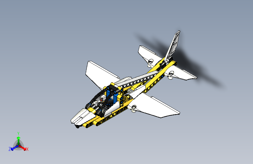 B2004773-乐高积木喷气式飞机 (42044)删广告