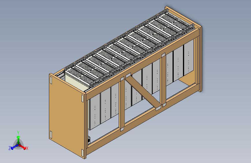 B2004828-木制服务器机架 600x900x42HE