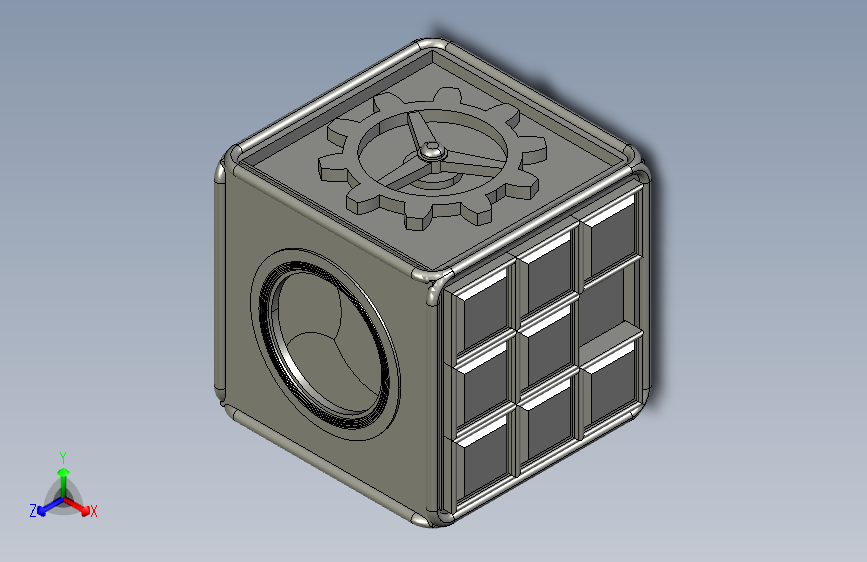 A2004978-蒸汽朋克指南针谜题盒 1