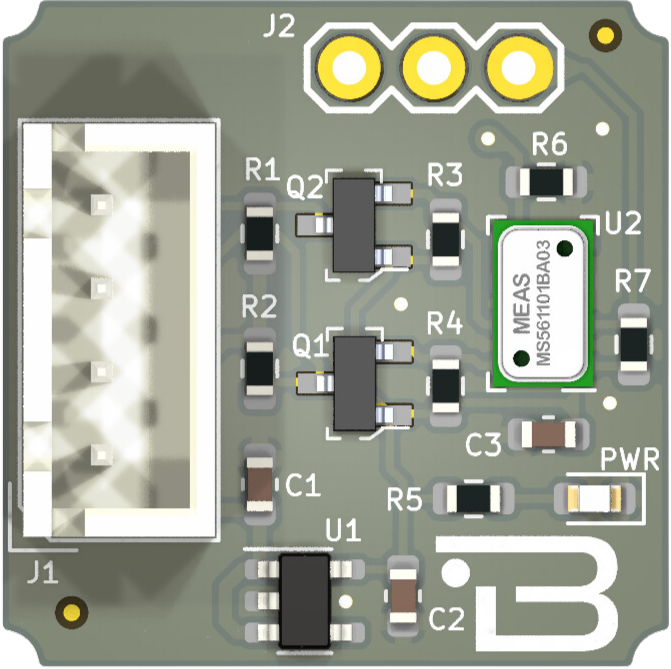 Boardoza_MS5611_气压测量_压力传感器
