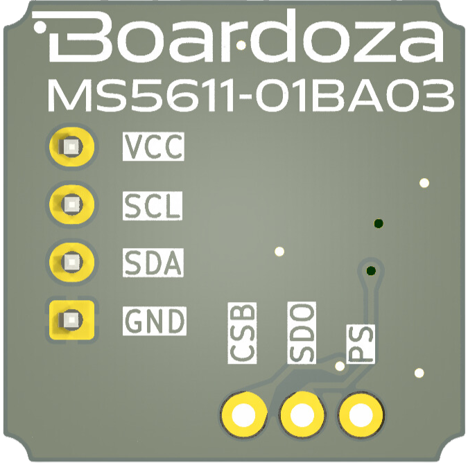 Boardoza_MS5611_气压测量_压力传感器