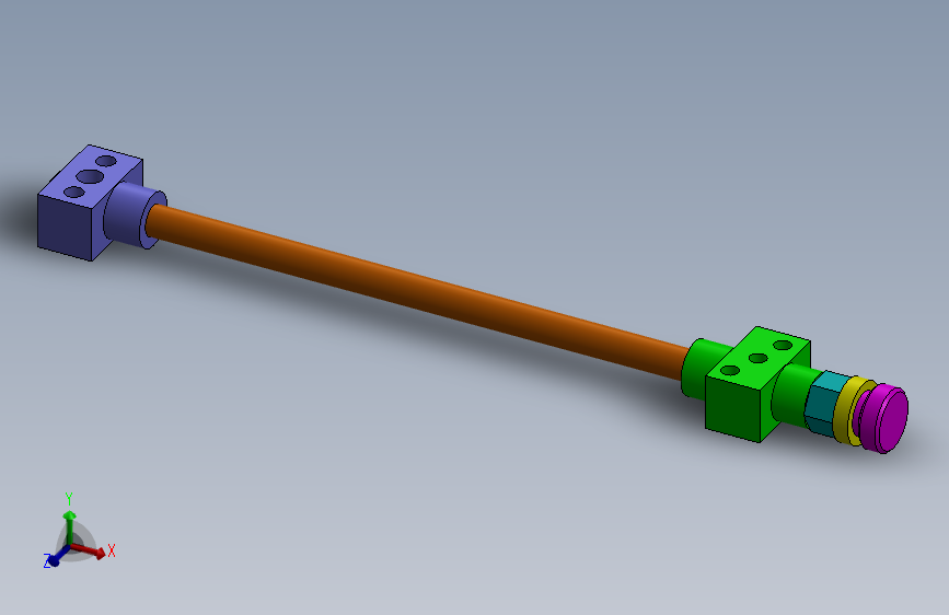 带阀门连接的管道