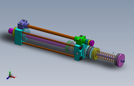 气缸（带迷你阻尼-80x18x200mm-1.snapshot.1