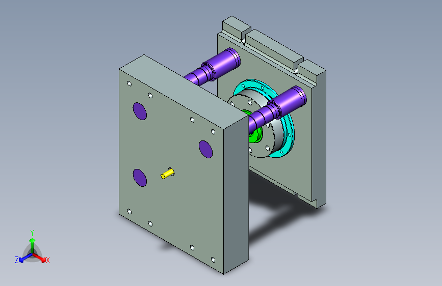1600T电动螺旋压力机模架