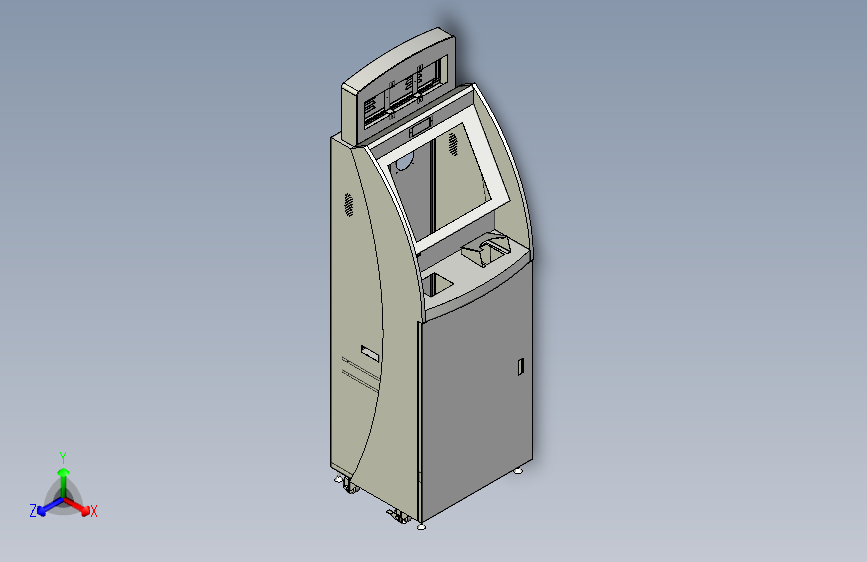 ATM银行操作台外壳钣金