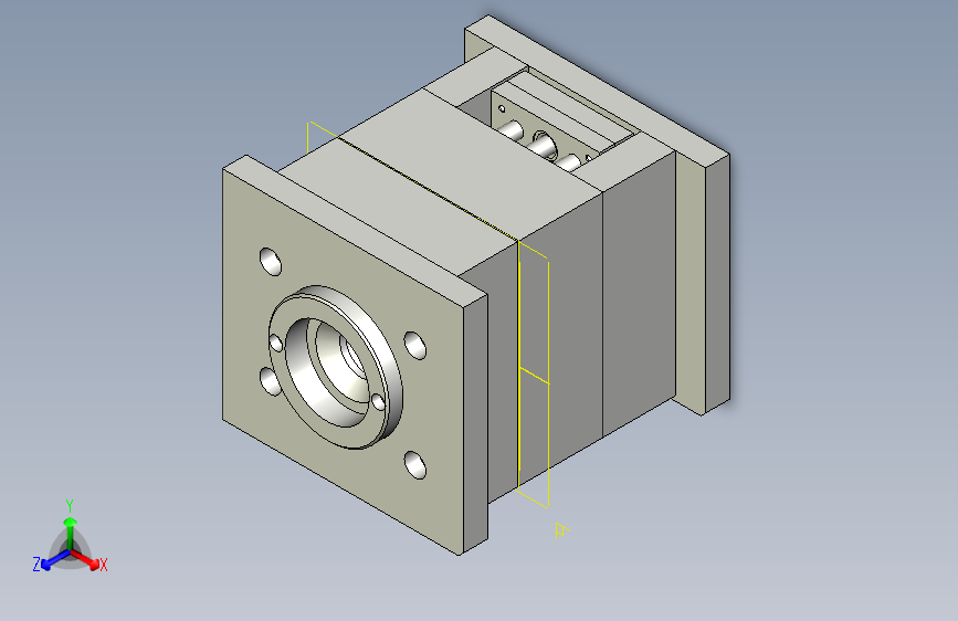 按钮透光件-模具图