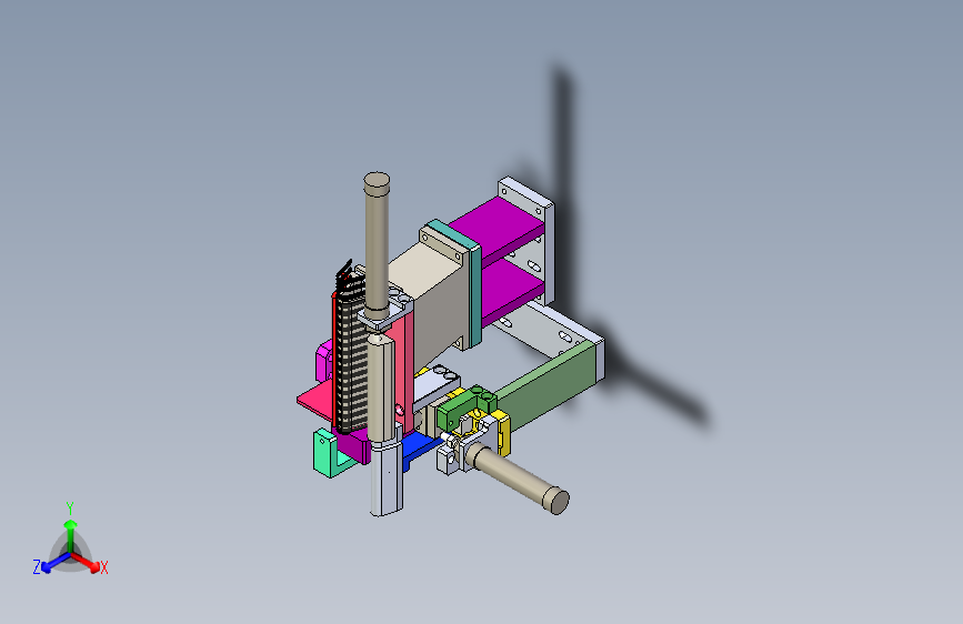 弹片直振送料分料机构