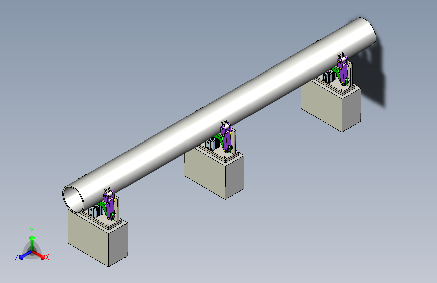 钢管检测夹持工装机构