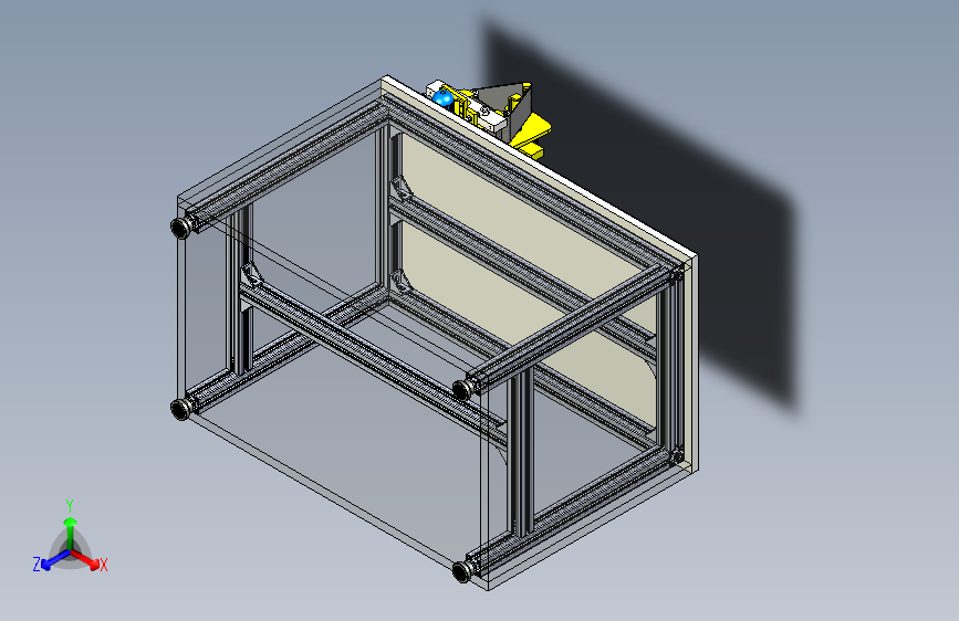 机械加工车间履带式打磨机三维设计