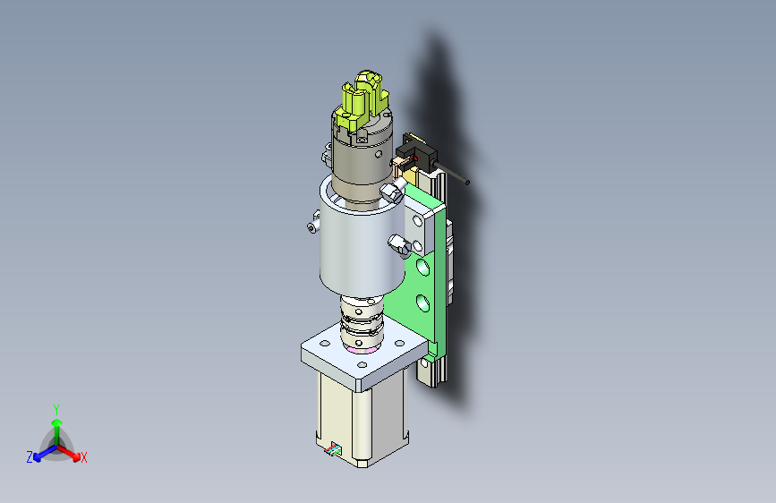 气爪旋转移动抓取气滑环结构物体运动