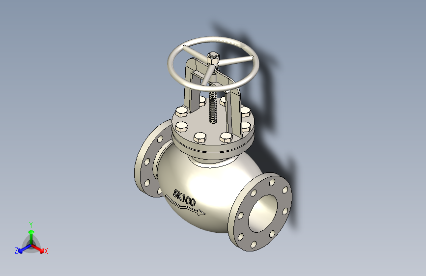 日标铸铁 铸钢截止阀 截止止回阀-JIS5K-100