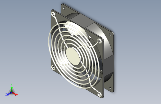散热风扇（零部件+装配体）