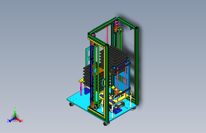 同步带升降机构