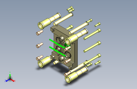 一款量产的美容仪模具