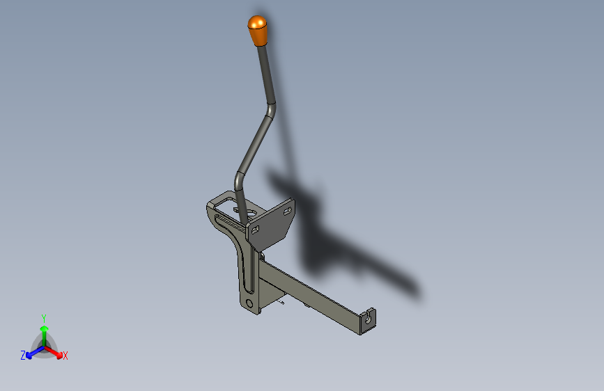 一种三轮车换挡手柄结构