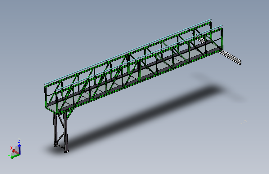 紧凑型桁架检修通道梯