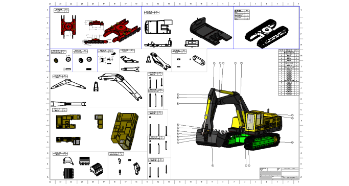 履带底盘挖掘机
