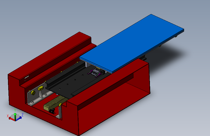 齿轮齿条式伸缩运动载货台