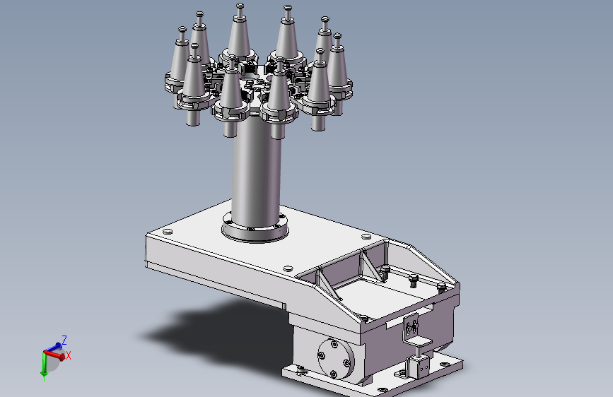 立式加工中心圆盘式刀库