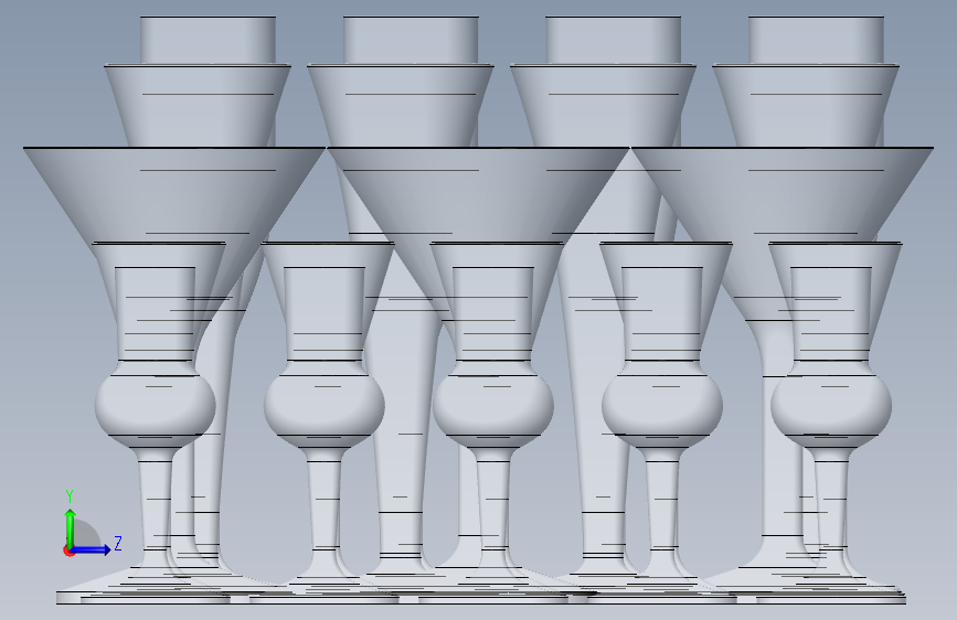 玻璃器子、杯子(14) 左侧视图