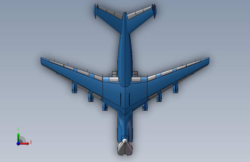 An-225大型战略运输机(开舱门版本) 正面视图