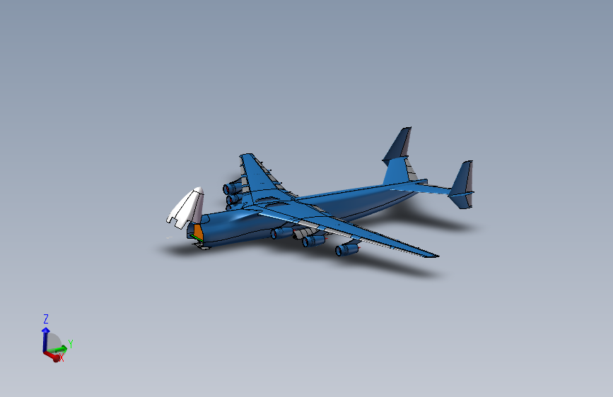 An-225大型战略运输机(开舱门版本) 主视图