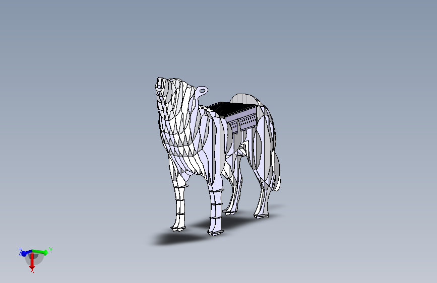 拼装结构狼烧烤架