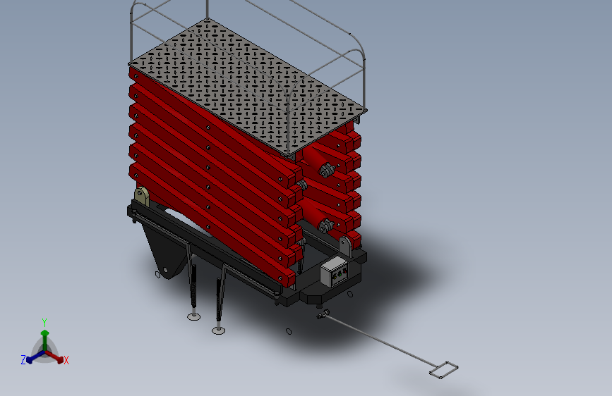 剪叉式升降机 、液压4轮升降平台
