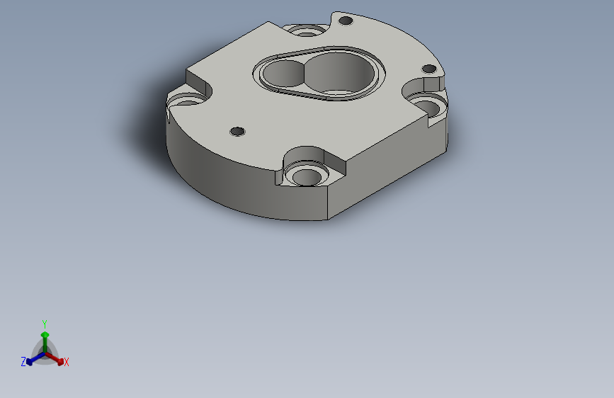 液压齿轮泵前法兰 