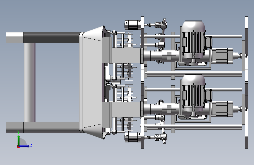 数控机床、钻机自动穿线机床3D模型图纸 Solidworks设计 左侧视图