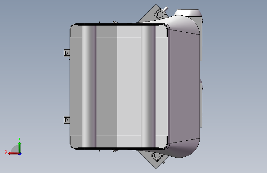数控机床、钻机自动穿线机床3D模型图纸 Solidworks设计 背面视图