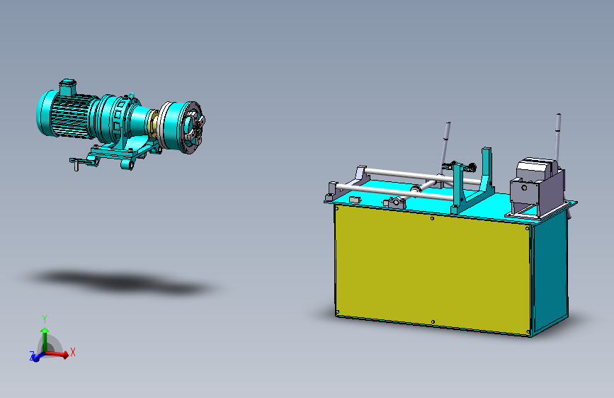 数控机床、滚螺纹机床3D数模图纸 Solidworks设计