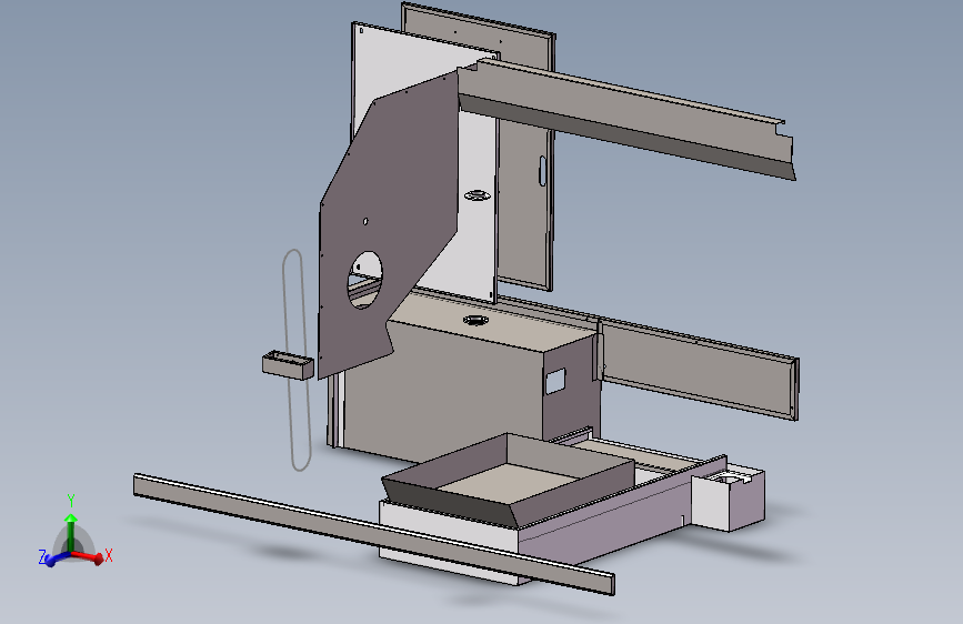 数控机床、斜床身数控机床模型3D图纸 Solidworks设计