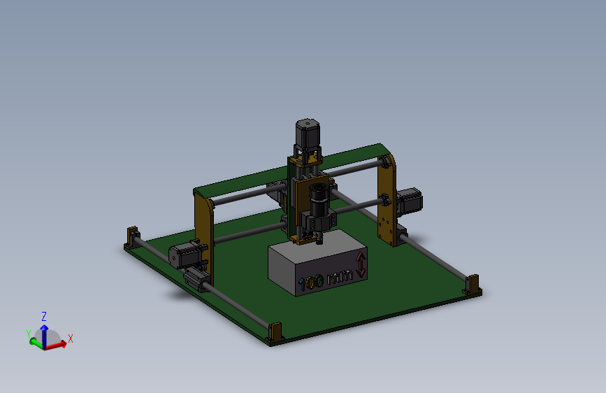 3轴高度100mm雕刻机