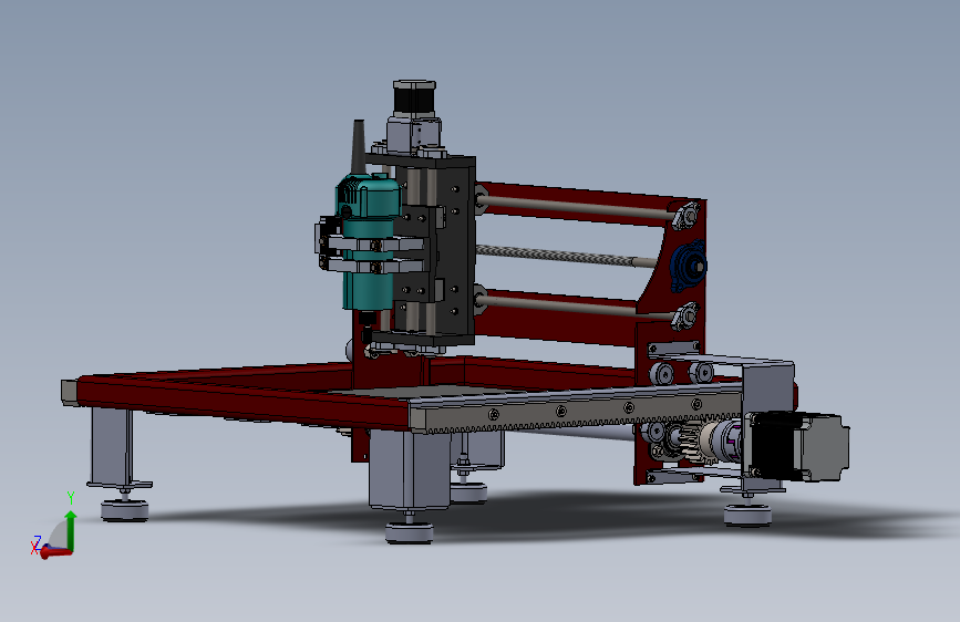 CNC雕刻机500 x 500毫米