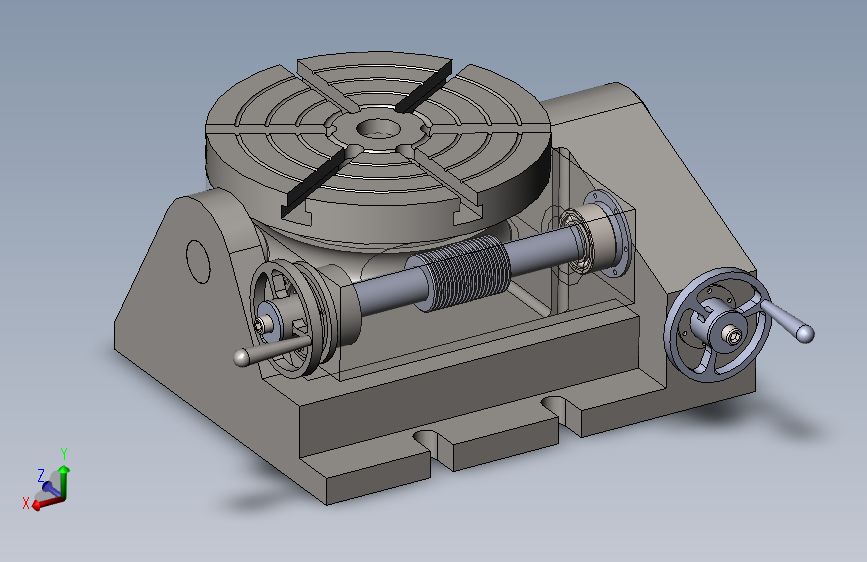 手动可倾斜回转工作台