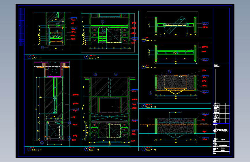 酒店电视柜详图_GD14.40