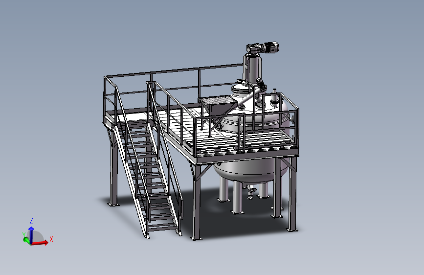 压力容积、反应釜钢平台