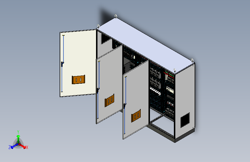三柜组装变频器交流接触器控制柜 56433