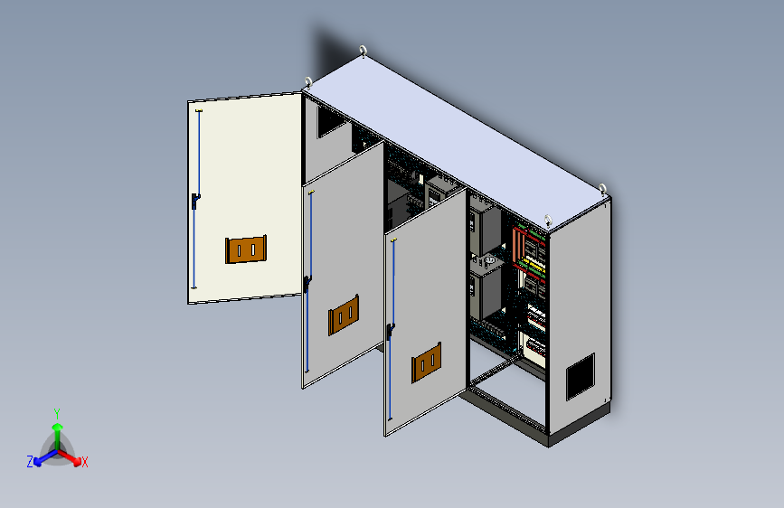 三柜组装变频器软启动630A控制柜