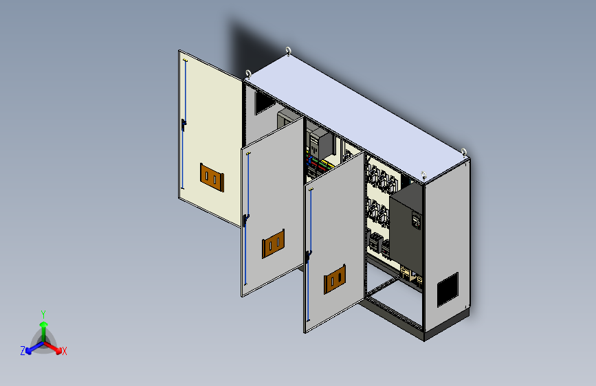 三柜组装刀开关变频器星三角控制柜
