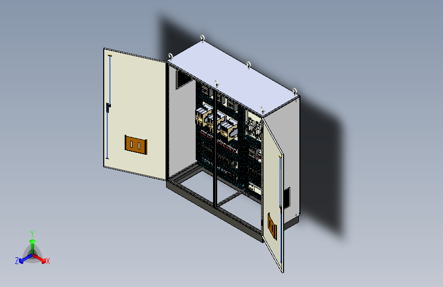 双柜组装120A交流接触器风机控制柜 56293
